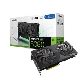 PNY GeForce RTX 5080 16GB OC SLIM 2スロット厚のコンパクトデザイン 薄型グラフィックカード｜VCG508016DFSXPB1-O