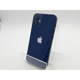 【中古】Apple UQmobile 【SIMロック解除済み】 iPhone 12 mini 128GB ブルー MGDP3J/A【柏】保証期間１週間【ランクC】