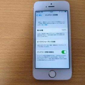 iPhone SE 64GB ゴールド SIMフリー 電池100%
