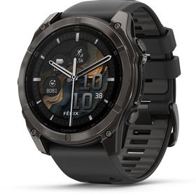 ガーミン fenix 8 Sapphire AMOLED 51mm Ti Carbon Gray DLC / Black 【Suica対応】スマートウォッチ 010-02905-62返品種別A