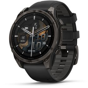 ガーミン fenix 8 Sapphire AMOLED 47mm Ti Carbon Gray DLC / Black 【Suica対応】スマートウォッチ 010-02904-27返品種別A