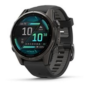 ★ガーミン fenix 8 Sapphire AMOLED 43mm 010-02903-27 [Ti Carbon Gray DLC/Black]【国内正規流通品】