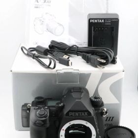 ★極上品★《ショット数：424回》ペンタックス PENTAX K-3 Mark III モノクローム Matte Black Edition ボディ元箱・充電器付★I0718＃5479