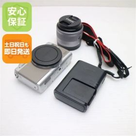 新品同様 EOS M100 EF-M15-45 IS STM レンズキット グレー 即日発送 Canon ミラーレス一眼カメラ デジタルカメラ 土日祝発送OK