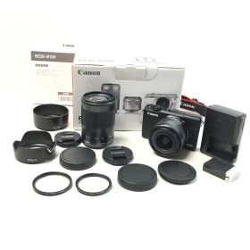 【元箱付美品】Canon キヤノン EOS M100 ダブルズームキット ブラック