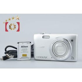 【中古】Nikon ニコン COOLPIX S3500 クリスタルシルバー コンパクトデジタルカメラ