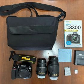 NikonD3300本体 デジタル一眼レフカメラ ダブルレンズセットジャンクあり