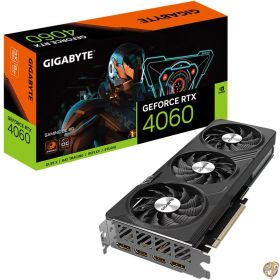 【5日最大2000円クーポン】GIGABYTE GeForce RTX 4060 Gaming OC 8Gグラフィックスカード、3X WINDFORCEファン、8GB 128ビットGDDR6、GV-N4060GAMING OC-8GD ビデオカード。