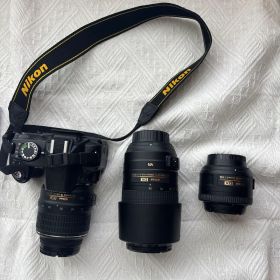 【美品】Nikon D3100 デジタル一眼レフカメラ レンズ3本セット