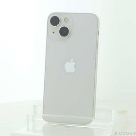 〔中古〕Apple(アップル) iPhone13 mini 128GB スターライト MLJE3J／A SIMフリー〔247-ud〕
