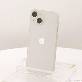 〔中古〕Apple(アップル) iPhone13 mini 128GB スターライト MLJE3J／A SIMフリー〔377-ud〕