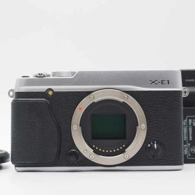 富士フィルム Fujifilm Fuji X Series X-E1 16.3MP Digital SLR Camera Silver [美品] #Z6669A