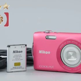 【中古】Nikon ニコン COOLPIX S3300 ストロベリーピンク コンパクトデジタルカメラ