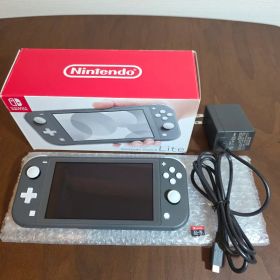 美品 Switch Lite 32gbSD付 完品 画面ガラスフィルム グレー