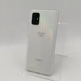 【中古】SAMSUNG docomo 【SIMロック解除済み】 Galaxy A51 5G プリズムブリックス ホワイト 6GB 128GB SC-54A【千葉】保証期間１ヶ月【
