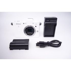【ショット数6175回】【極上品】ニコン Nikon 1 V1 ボディ ホワイト [W2607001A]