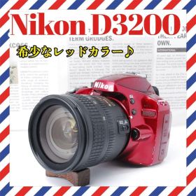 nikon D3200❤️希少なレッド❤️ガイドモード搭載✨デジタル一眼レフ