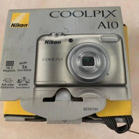 【動作確認済】Nikon COOLPIX A10 シルバー箱説レシート付デジカメ