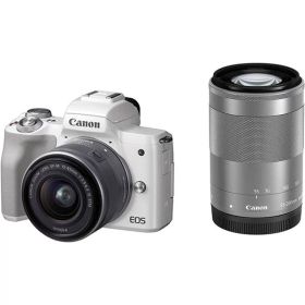 【中古】キヤノン Canon EOS Kiss ホワイト M ホワイト ダブルズームキット カメラ 中古 人気 おすすめ 高画質