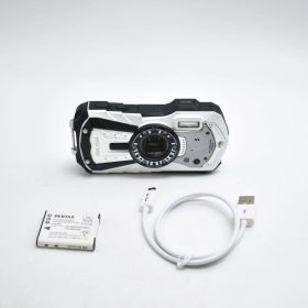 B#13324 RICOH 防水デジタルカメラ RICOH WG-40W ホワイト 防水14m耐ショック1.6m耐寒-10度 RICOH WG-40W WH 04687