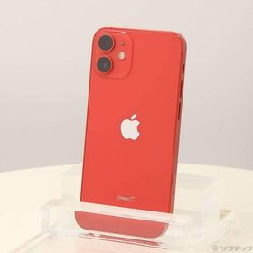 〔中古〕Apple(アップル) iPhone12 mini 256GB プロダクトレッド MGDU3J／A SIMフリー〔348-ud〕