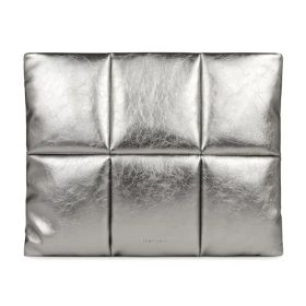 Comfyable Puffy ノートパソコンケース 13/14インチ 内ポケット付き MacBook Air M5 2026 A3449 MacBook Pro M5/M4 Pro/Max 対応 防水PU パファースリーブ, シルバーym