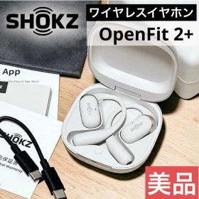 ショックス OpenFit 2+ オープンフィット ワイヤレスイヤホン シルバー