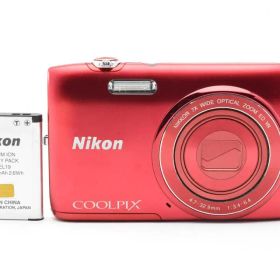 超極上★ニコン Nikon COOLPIX S3500 レッド #935