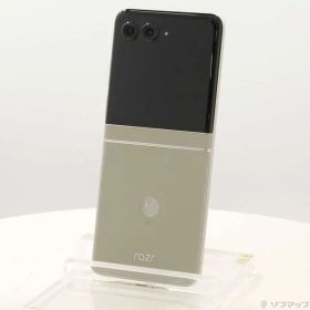 ソフマップ 〔中古品〕 motorola razr 50s 256GB サンドクリーム MOSAJ2 Softbank SIMフリー【377】