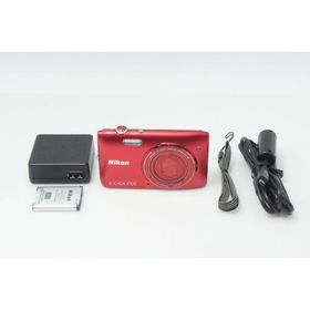 美品 Nikon ニコン COOLPIX S3500 コンパクトデジタルカメラ ラズベリーレッド 260724a【アルプスカメラ】