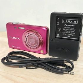 Panasonic LUMIX DMC-FH7 ピンク 動作品 充電器付
