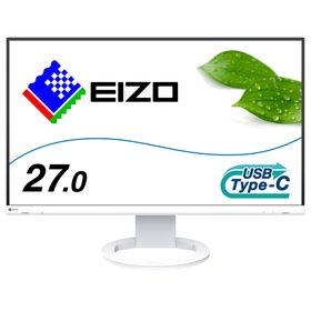 EIZO｜エイゾー 液晶ディスプレイ(27型/IPS/WQHD 2560×1440/5ms/HDMI/DP/USB Type-C/VESA/7年保証)(ホワイト) EV2720S-WT返品種別A