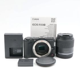 ■シャッター数3000枚！新品同様■ Canon EOS R50 V RF-S14-30mm PZレンズキット ブラック ミラーレス一眼カメラ