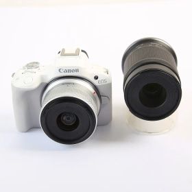 【中古】(キヤノン) Canon キヤノン EOS R50 ダブルズームキツト ホワイト