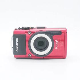 【中古】(オリンパス) OLYMPUS STYLUS TG-4 TOUGH レツド+LEDライトガイドLG-1