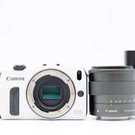 キャノン Canon EOS M Mirrorless Digital SLR Camera White 18-55mm Lens [良品] #Z6714A