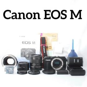 Canon EOS M ミラーレス一眼 手振れ補正標準&単焦点レンズ 元箱付き