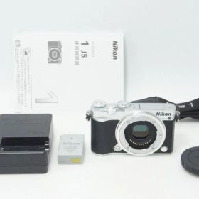 美品 Nikon ニコン 1 J5 ボディ ミラーレス一眼カメラ シルバー 260729u