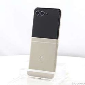 〔中古品〕 motorola razr 50s 256GB サンドクリーム MOSAJ2 Softbank SIMフリー ［6.9インチ/3.6インチ有機EL／MediaTek Dimensity 7300X／RAM:8GB／ナノSIM&eSIM］〔中古品〕 motorola razr 50s 256GB サンドクリーム MOSAJ2 Softbank SIMフリー ［6.9インチ/3.6インチ有機EL／MediaTek Dimensity 7300X／RAM:8GB／ナノSIM&eSIM］