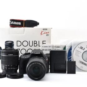 キヤノン Canon EOS Kiss X7 ダブルズームキット【元箱付き】
