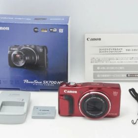美品 Canon キヤノン PowerShot SX700 HS コンパクトデジタルカメラ レッド 元箱付 260723j