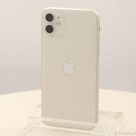 〔中古〕Apple(アップル) iPhone11 64GB ホワイト MWLU2J／A SIMフリー〔247-ud〕