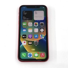 《ジャンク扱い品》au iPhone 11 128GB レッド Apple MWM32J/A 【IMEI：354000107179022】他モール併売《家電・山城店》◆S881