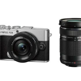 [新品] OLYMPUS PEN E-P7 EZダブルズームキット [シルバー]