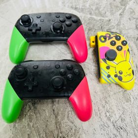 Nintendo Switch プロコントローラー（スプラトゥーン） 2台 ジョイコン1個（ピカチュウ）