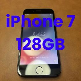 【128GB】iPhone 7 ブラック 画面新品交換済 Touch ID正常