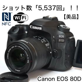 美品｜ショット数「5,537回」★Canon EOS 80D レンズキット