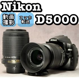 Nikon D5000 ❤️動作確認済 ダブルレンズ スマホ転送 ニコン 一眼レフ