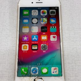 【画面割れ】iPhone 6 ゴールド 16GB 本体
