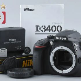 【中古】Nikon ニコン D3400 ブラック デジタル一眼レフカメラ シャッター回数僅少